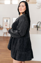 Load image into Gallery viewer, Borrowed Time Mineral Wash V-Neck Dress
