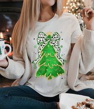 Load image into Gallery viewer, Bow-tiful Christmas Tree Graphic Tee and Sweatshirt
