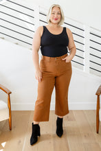 Load image into Gallery viewer, Briar High Rise Control Top Wide Leg Crop Jeans in Camel
