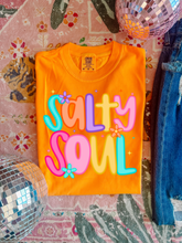 Load image into Gallery viewer, Salty Soul in Orange Graphic Tee
