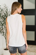 Load image into Gallery viewer, Buttoned Up Buttercup Sleeveless Top in Ivory
