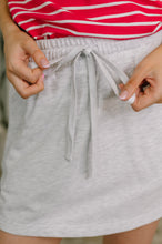 Load image into Gallery viewer, Call it What you Wanna Drawstring Skort in Grey

