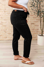 Load image into Gallery viewer, Carmen Double Cuff Joggers in Black
