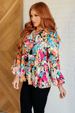 Load image into Gallery viewer, Carry Me Away Floral Peplum Blouse
