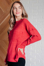 Load image into Gallery viewer, Casual Tuesday Ribbed Knit Sweater in Dark Red
