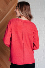 Load image into Gallery viewer, Casual Tuesday Ribbed Knit Sweater in Dark Red
