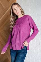 Load image into Gallery viewer, Casual Tuesday Ribbed Knit Sweater in Light Plum
