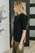 Load image into Gallery viewer, Casually Classy Puff Sleeve Blouse in Black
