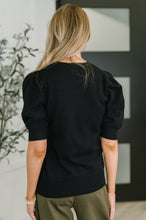 Load image into Gallery viewer, Casually Classy Puff Sleeve Blouse in Black
