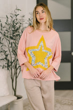 Load image into Gallery viewer, Catch a Star Mixed Print Star Patch Top
