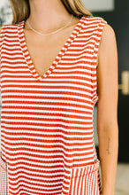 Load image into Gallery viewer, Caught You Staring Ribbed Knit Romper in Rust
