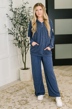 Load image into Gallery viewer, Certified Chiller Contrast Stripe Hoodie in Navy
