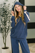 Load image into Gallery viewer, Certified Chiller Contrast Stripe Hoodie in Navy
