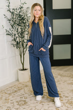 Load image into Gallery viewer, Certified Chiller Contrast Stripe Straight Leg Bottoms in Navy

