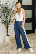 Load image into Gallery viewer, Certified Chiller Contrast Stripe Straight Leg Bottoms in Navy
