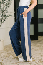Load image into Gallery viewer, Certified Chiller Contrast Stripe Straight Leg Bottoms in Navy
