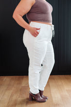 Load image into Gallery viewer, Charlene High Rise Contrast Thread Jogger in Ecru
