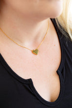 Load image into Gallery viewer, Checkered Heart Necklace
