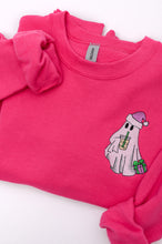 Load image into Gallery viewer, PREORDER: Bougie Santa Ghost Embroidered Sweatshirt
