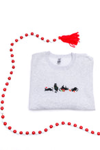 Load image into Gallery viewer, PREORDER: Christmas Cats Embroidered Sweatshirt
