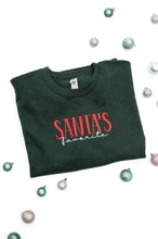 Load image into Gallery viewer, PREORDER: Santa&#39;s Favorite Embroidered Sweatshirt
