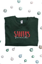 Load image into Gallery viewer, PREORDER: Santa&#39;s Favorite Embroidered Sweatshirt
