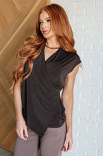 Load image into Gallery viewer, Classic Surplice Front Top in Chocolate
