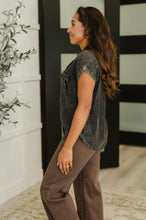Load image into Gallery viewer, Cloud Nine to Five Button Down Blouse in Ash Black

