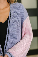Load image into Gallery viewer, Coffee Date Color Block Cardigan
