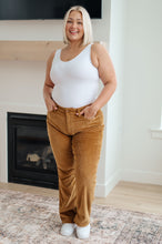 Load image into Gallery viewer, Cordelia Bootcut Corduroy Pants in Camel
