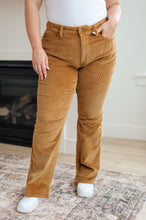 Load image into Gallery viewer, Cordelia Bootcut Corduroy Pants in Camel
