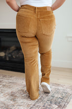 Load image into Gallery viewer, Cordelia Bootcut Corduroy Pants in Camel
