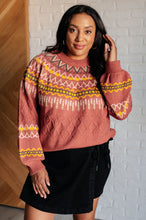 Load image into Gallery viewer, Cozy Chalet Fair Isle Sweater
