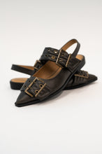 Load image into Gallery viewer, Crazy Train Buckle Pointy Toe Flats
