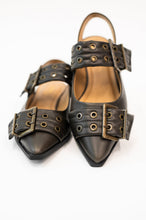Load image into Gallery viewer, Crazy Train Buckle Pointy Toe Flats
