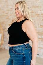Load image into Gallery viewer, Cream of the Crop Rib Knit Tank Top in Black
