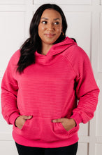 Load image into Gallery viewer, Crosswalk Textured Hoodie in Rose
