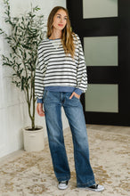 Load image into Gallery viewer, Cute in Comfort Crew Neck Pullover in White, Black and Denim
