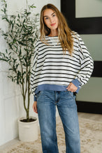 Load image into Gallery viewer, Cute in Comfort Crew Neck Pullover in White, Black and Denim
