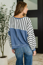 Load image into Gallery viewer, Cute in Comfort Crew Neck Pullover in White, Black and Denim

