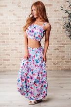 Load image into Gallery viewer, Cutie Patootie Tiered Skirt and Top Set in Blue
