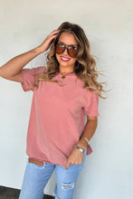Load image into Gallery viewer, PREORDER: Joey Washed Cotton Boyfriend Tee Fall Colors
