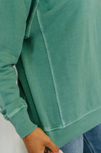 Load image into Gallery viewer, Daily Ease Mineral Wash Pullover in Dark Green
