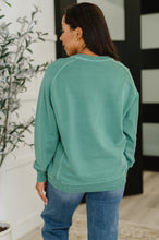 Load image into Gallery viewer, Daily Ease Mineral Wash Pullover in Dark Green
