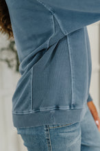 Load image into Gallery viewer, Daily Ease Mineral Wash Pullover in Dusty Blue
