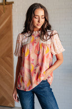 Load image into Gallery viewer, Day Dreamer Mixed Floral Top in Mauve
