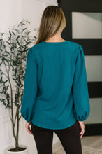 Load image into Gallery viewer, Desk to Dinner V-Neck Balloon Sleeve Blouse
