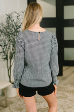 Load image into Gallery viewer, Different Kind of Gal Gingham Long Sleeve Blouse
