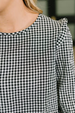 Load image into Gallery viewer, Different Kind of Gal Gingham Long Sleeve Blouse
