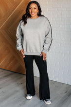 Load image into Gallery viewer, Don&#39;t Get Stuck Stripe Detail Sweatshirt
